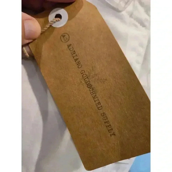 Adriano Goldschmied Women's White Capri Pants M Patch Pocket Casual - Picture 4 of 15